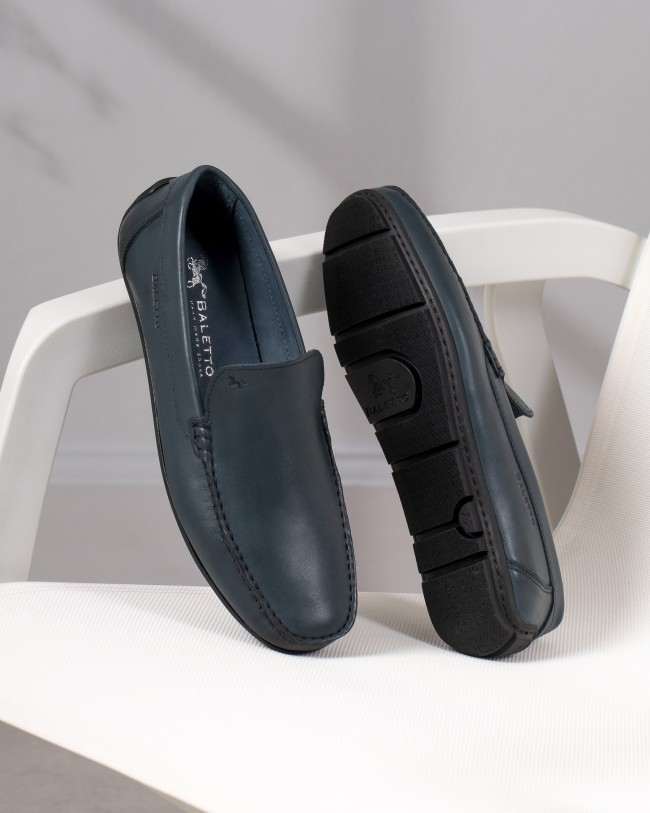 Frison Bleu Cuir