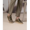 Vigo Vert Kaki Cuir