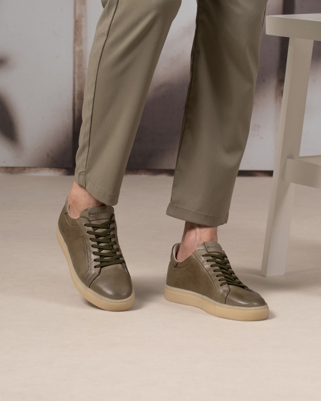 Vigo Vert Kaki Cuir