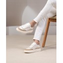 Ravello Blanc Beige Cuir