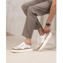 Ravello Blanc Chatain Cuir