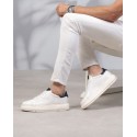 Massimo Blanc Bleu Cuir