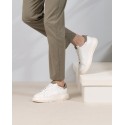 Massimo Blanc Kaki Cuir