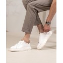 Massimo Blanc Chatain Cuir