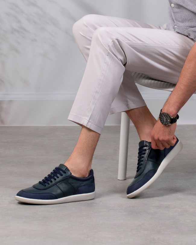 Smith Bleu Cuir