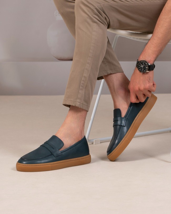 Supremo Bleu Cuir