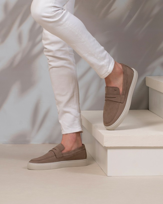 Quarter Grège Nubuck