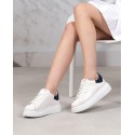 Diamente Blanc Bleu Cuir